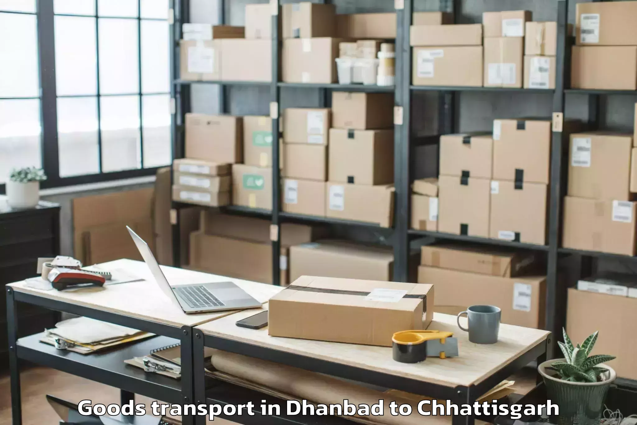 Affordable Dhanbad to Sirpur Goods Transport